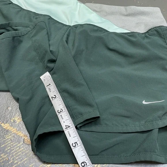Nike Flex 4” Running Shorts 520308-332 XS Green Grey Mint Tennis Ace Court - Picture 11 of 13